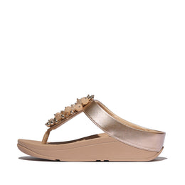 FINO Bauble-Bead Toe-Post Sandals
