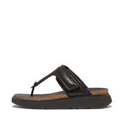 GEN-FF Men's Adjustable Padded-Leather Toe-Post Sandals