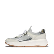 F-MODE Knit/Suede Flatform Slip-On Laced Trainers