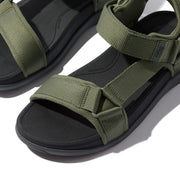F-MODE Go Mens Adjustable Webbing Back-Strap Sandals
