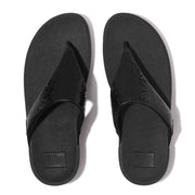 LULU Sequin Toe-Post Sandals