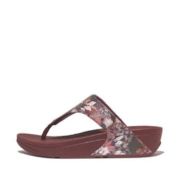 LULU x Jim Thompson Leather Toe-Post Sandals