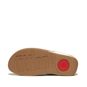 LULU Jewel-Deluxe Leather Toe-Post Sandals