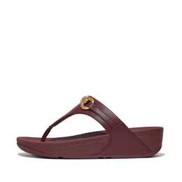 FitFlop LULU Chunky-Snaffle Leather Toe-Post Sandals