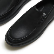 CRAFT-Q Mens Leather Moc Loafers