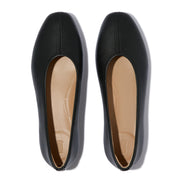 DELICATO High-Cut Soft-Leather Ballerinas
