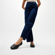 DELICATO High-Cut Soft-Leather Ballerinas