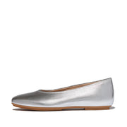 DELICATO High-Cut Soft-Leather Ballerinas