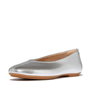 DELICATO High-Cut Soft-Leather Ballerinas
