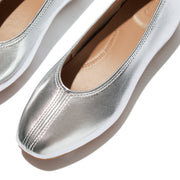 DELICATO High-Cut Soft-Leather Ballerinas