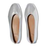 DELICATO High-Cut Soft-Leather Ballerinas