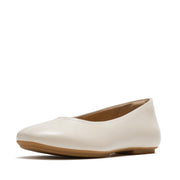 DELICATO High-Cut Soft-Leather Ballerinas