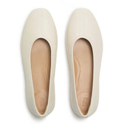 DELICATO High-Cut Soft-Leather Ballerinas