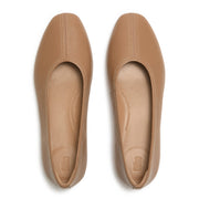 DELICATO High-Cut Soft-Leather Ballerinas
