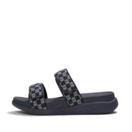 F-MODE Go Adjustable Checkerboard-Denim Two-Bar Slides