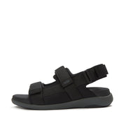 F-MODE Go Mens Adjustable Padded-Webbing Back-Strap Sandals
