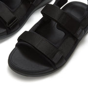 F-MODE Go Mens Adjustable Padded-Webbing Back-Strap Sandals