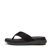 F-MODE Go Mens Textured-Webbing Toe-Post Sandals