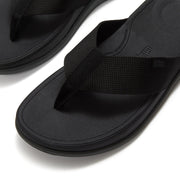 F-MODE Go Mens Textured-Webbing Toe-Post Sandals