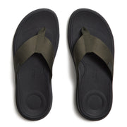 F-MODE Go Mens Textured-Webbing Toe-Post Sandals