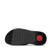 F-MODE Go Mens Textured-Webbing Toe-Post Sandals