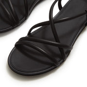GRACIE Leather Strappy Back-Strap Sandals