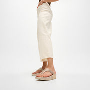 LULU Crystal-Mix Metallic Toe-Post Sandals