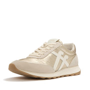 RETRO-Q FF Metallic-Fabric/Suede Trainers