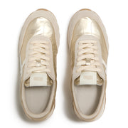 RETRO-Q FF Metallic-Fabric/Suede Trainers