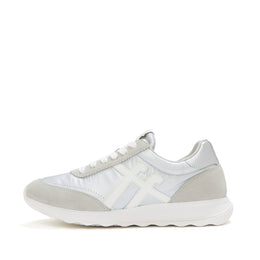 RETRO-Q FF Metallic-Fabric/Suede Trainers