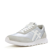 RETRO-Q FF Metallic-Fabric/Suede Trainers