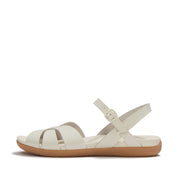 SOLAY Waterproof-Leather Woven Back-Strap Sandals