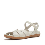 SOLAY Waterproof-Leather Woven Back-Strap Sandals