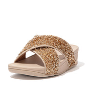 LULU Shimmerfoil Cross Slides