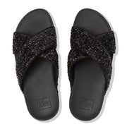 LULU Shimmerfoil Cross Slides