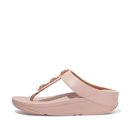 FINO Crystal Lock Toe-Post Sandals