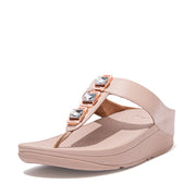 FINO Crystal Lock Toe-Post Sandals