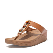 FINO Crystal Lock Toe-Post Sandals