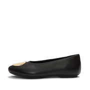 DELICATO Leather Adornment High Ballerinas