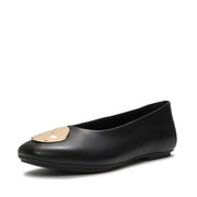 DELICATO Leather Adornment High Ballerinas