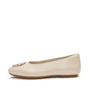 DELICATO Leather Adornment High Ballerinas