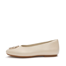 DELICATO Leather Adornment High Ballerinas