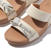 LULU Glitz-Bow Leather Slides