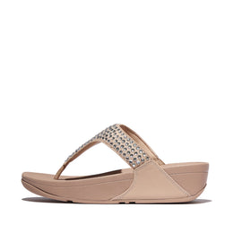 LULU Maxi-Crystal Toe-Post Sandals