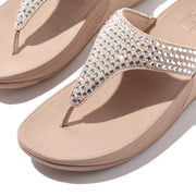 LULU Maxi-Crystal Toe-Post Sandals