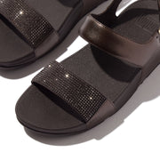 LULU Crystal Back-Strap Sandals