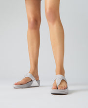 LULU Crystal Embellished Toe-Post Sandals