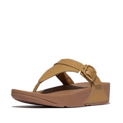 LULU Adjustable Leather Toe-Post Sandals