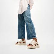F-MODE Leather Sandals