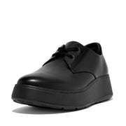 F-MODE Leather Flatform Lace-Up Derbies